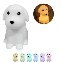 GENERICO - Lampara con diseño de Perro matenrial de Silicona Espanta Cuco Suave Recargable