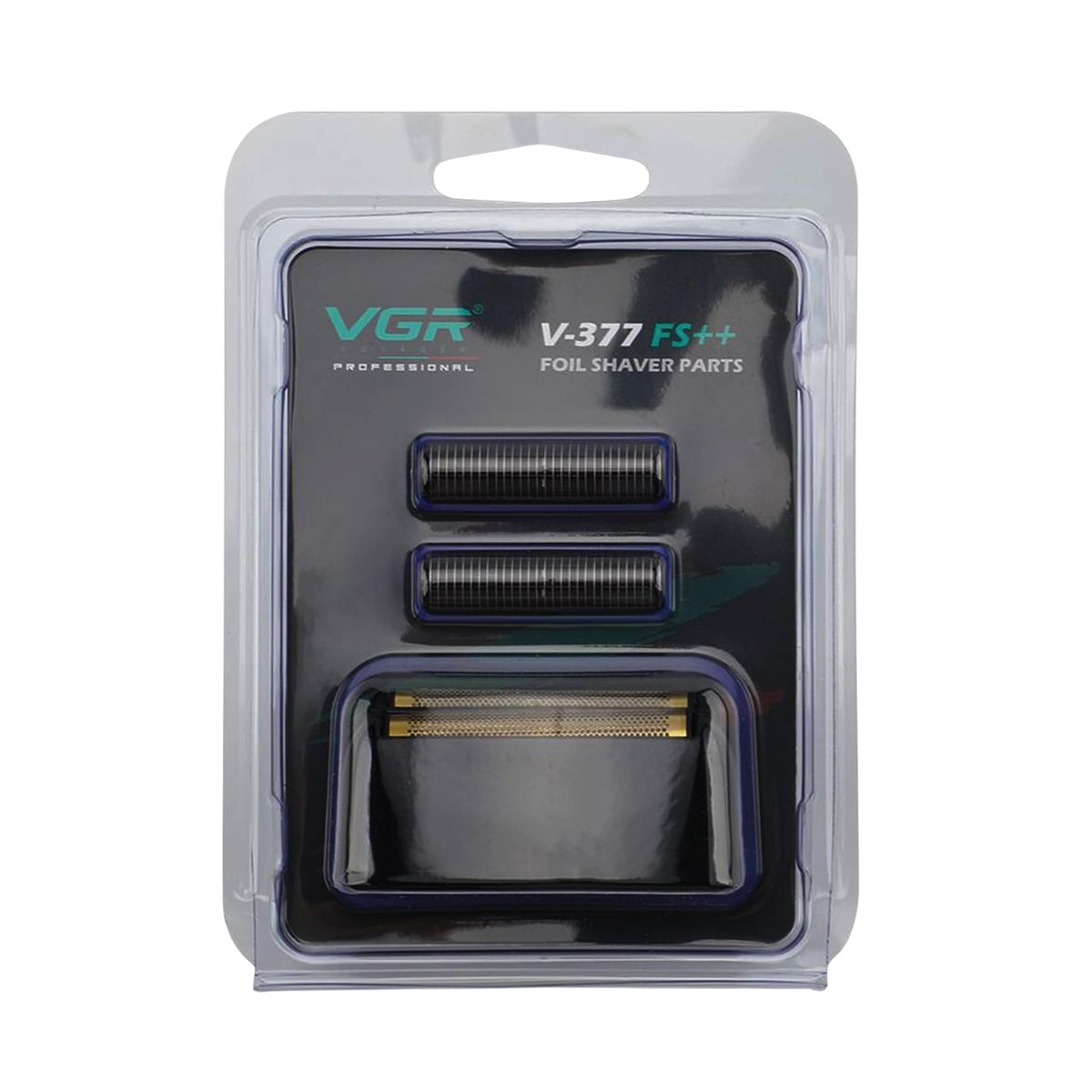 VGR - Cuchilla Repuesto Vgr 377 Malla Rasuradora Doble Hoja Negro