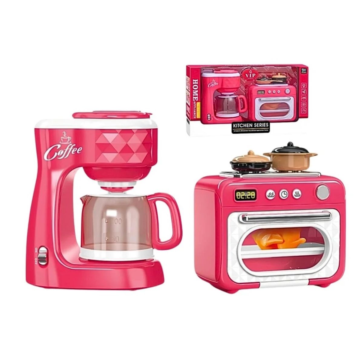GENERICO - Set Juego Didáctico Horno Y Cafetera Juguete