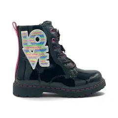 VERAZZI - Botín Niña Black Acharolado Beppi by