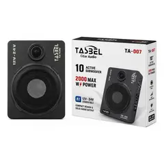 TASBEL - Subwoofer Amplificado 2000w Para Auto Y Camion 12v-24v
