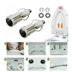 GENERICO - Tornillos Bisagras Para Asiento Inodoro Baño 1 juego