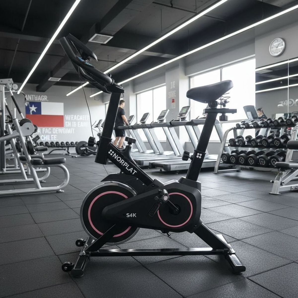 NORPLAT - Bicicleta Estatica Norplat S4k Spinning Fitness Volante 4kg