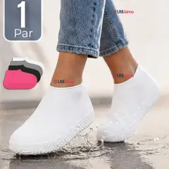 UTILISIMO - Fundas Cubre Zapatos Mujer Impermeable Surtidas Silicona Antideslizante 1 Par