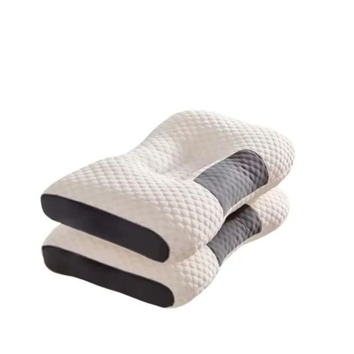 GENERICO - Pack 2 Almohada Cojín Cervical Soporte de Cuello Alivio Descanso Ergonomico