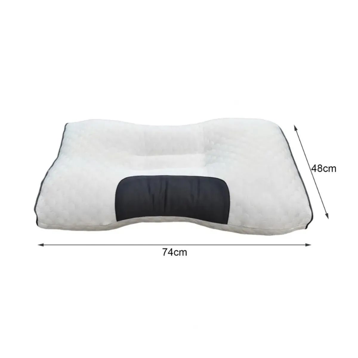 GENERICO - Pack 2 Almohada Cojín Cervical Soporte de Cuello Alivio Descanso Ergonomico