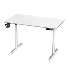 FANTECH - Escritorio Eléctrico Con Altura Ajustable, WorkStation WS311, Color Blanco