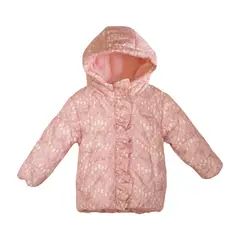 PUMUCKI - Parka Acolchada Rosa Niña Abrigadora para Invierno