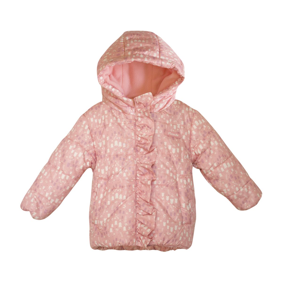 PUMUCKI - Parka Acolchada Rosa Niña Abrigadora para Invierno
