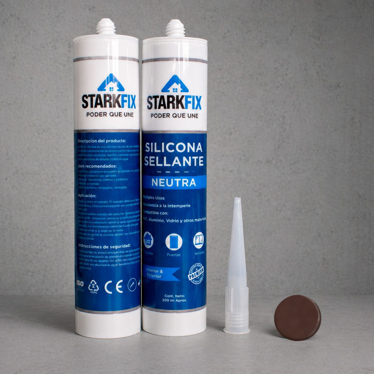 Set 2 Silicona Neutra ROBLE-NOGAL STARFIX Multiuso, marca GENERICO - Foto Principal