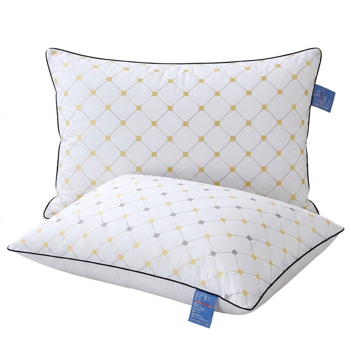 GENERICO - ALMOHADA DE LUJO 70x50 Cm Pack De 2 IDEAL PARA DORMITORIO SUAVE Y COMODA TFI
