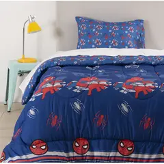 MASHINI - Plumón reversible Spiderman Azul New aptp para 1pl y 1.5 pl