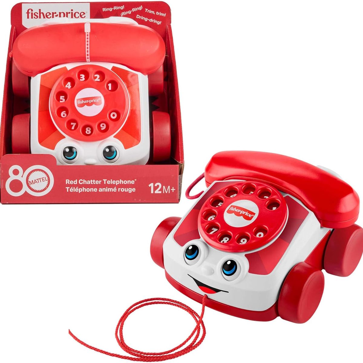 FISHER PRICE - FisherPrice Teléfono parlanchín de juguete para bebés
