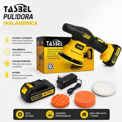 GENERICO - Pulidora Orbital Inalámbrica Orbital Para Auto + Baterías Y Accesorios