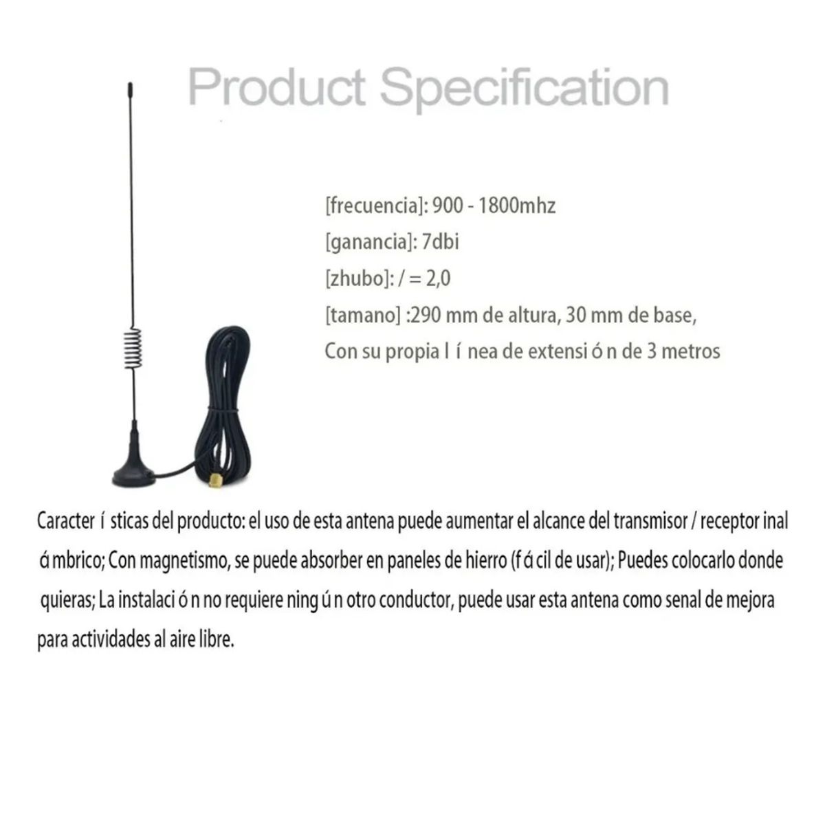 GENERICO - Antenas Gsm Para Equipos Rtu-5024 O Rtu- 5034 kit de 2