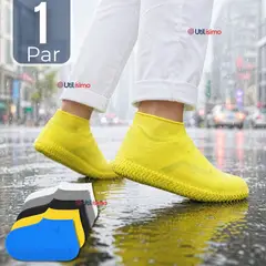 UTILISIMO - Fundas Cubre Zapatos Hombre Impermeable Surtidas Silicona Antideslizante 1 Par