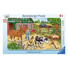 RAVENSBURGER - Puzzle enmarcado - Vida de campo