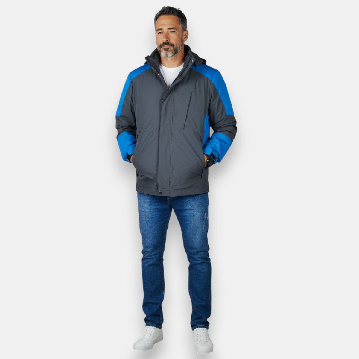 BLUE MOUNTAIN - Parka Desmontable Hombre 3 en 1