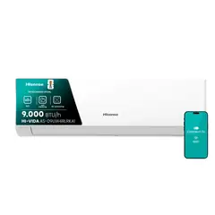 HISENSE - Aire Acondicionado Hi-Vida 9000BTUH R32 Inverter WiFi AS-09UW4RLRKA1