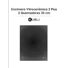 KUBLI - Encimera Vitrocerámica Plus 2Q 35cm