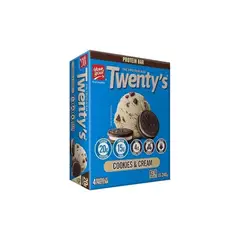 YOUR GOAL - BOX 4 BARRAS TWENTYS COOKIES & CREAM 240GR -