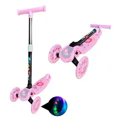 GENERICO - Scooter Monopatín Kids Plegable Ruedas Led Niñas