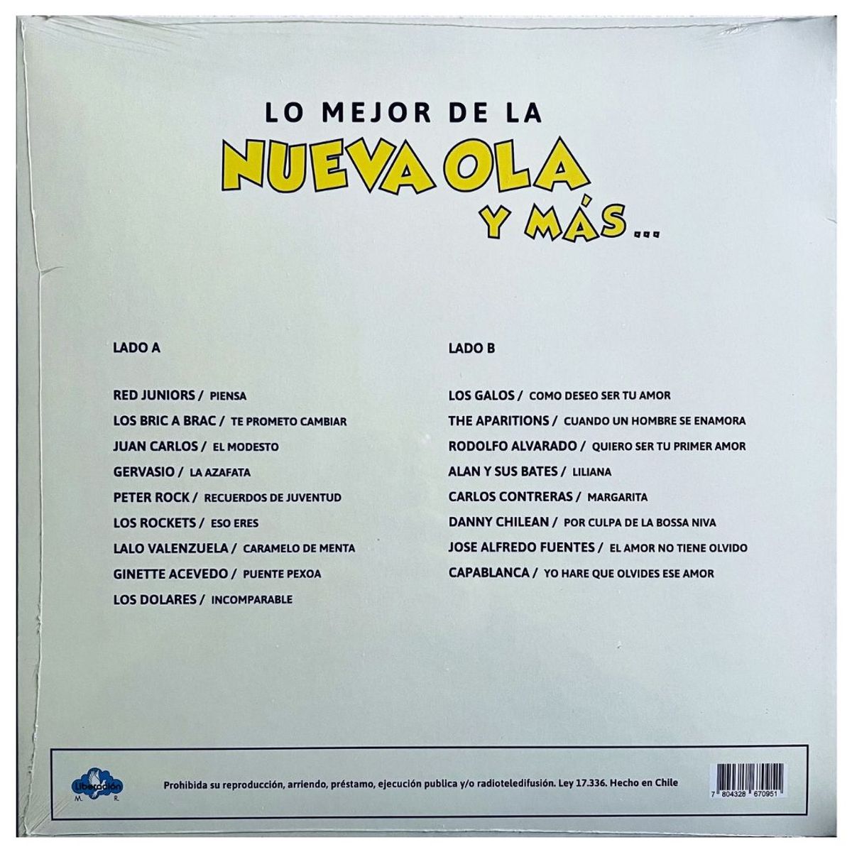 GENERICO - LO MEJOR DE LA NUEVA OLA Y MAS - VARIOS  VINILO