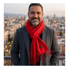 EKOL TACTICA MILITAR - Bufanda de Cashmere Suave de Invierno con Flecos