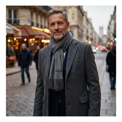 EKOL TACTICA MILITAR - Bufanda de Cashmere Suave de Invierno con Flecos