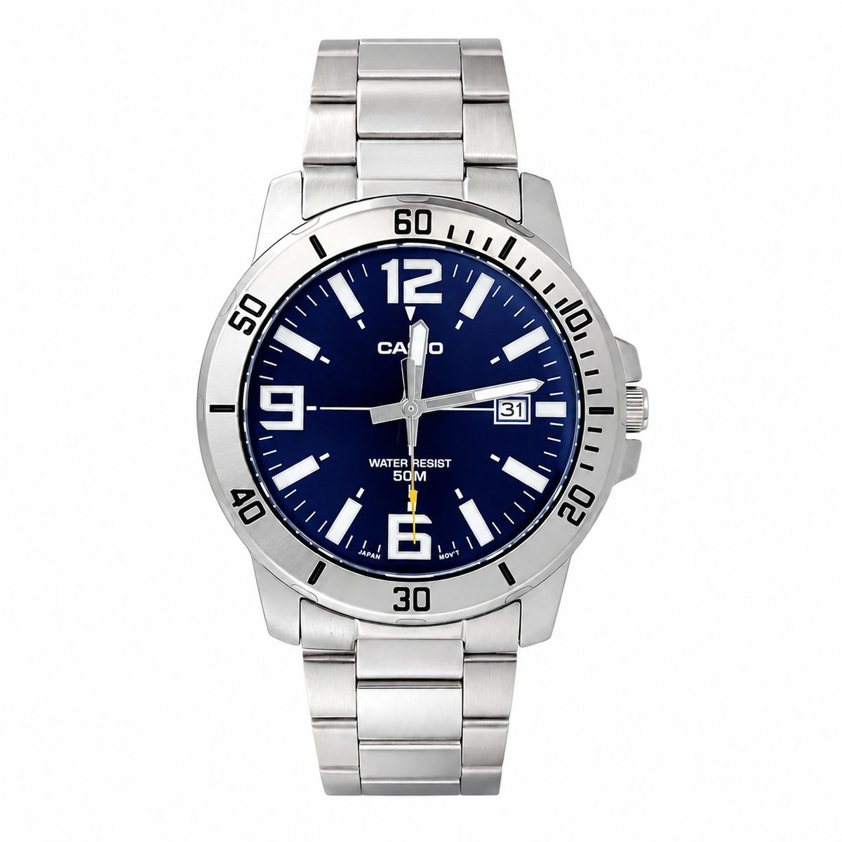 CASIO - Reloj Casio caballero MTP-VD01D-2BV acero inoxidable fondo azul