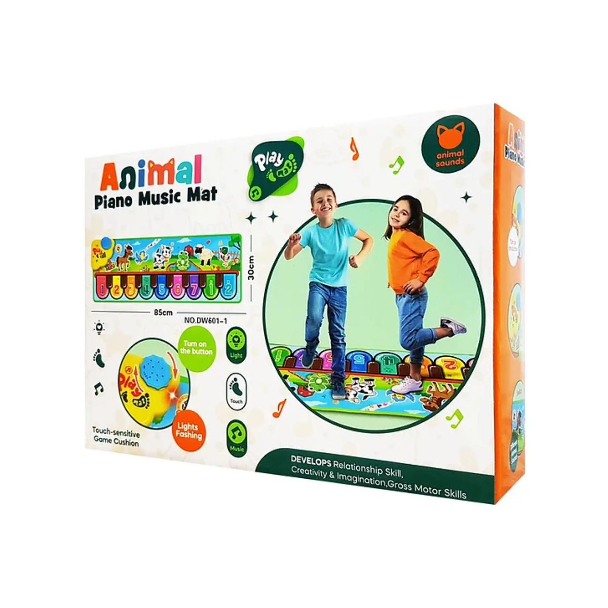 ANIMAL - Alfombra Piano Touch Musical 108x35cm Juguete Musical
