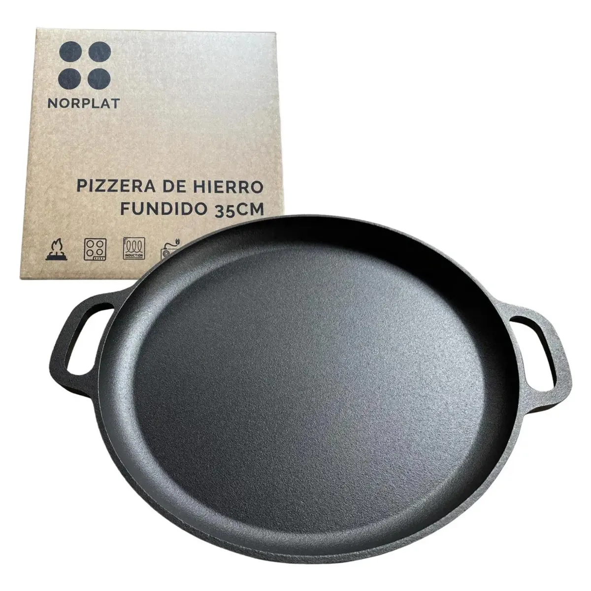Molde Pizza 34cm Pizzera Argentina Hierro Fundido - Norplat, marca NORPLAT - Foto Principal