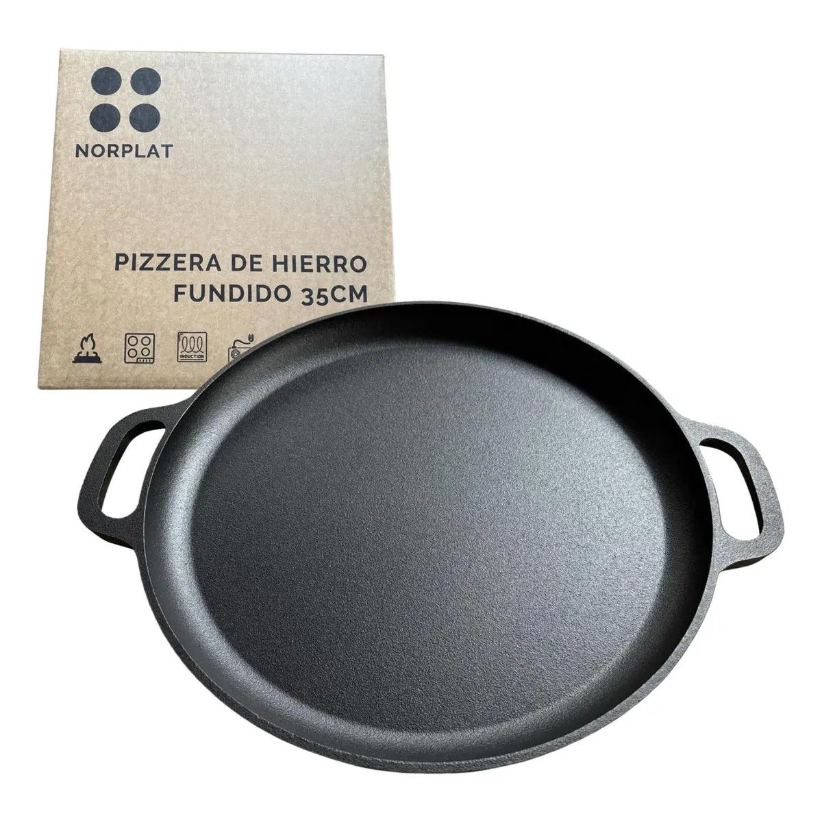 Molde Pizza 34cm Pizzera Argentina Hierro Fundido - Norplat, marca NORPLAT - Foto Principal