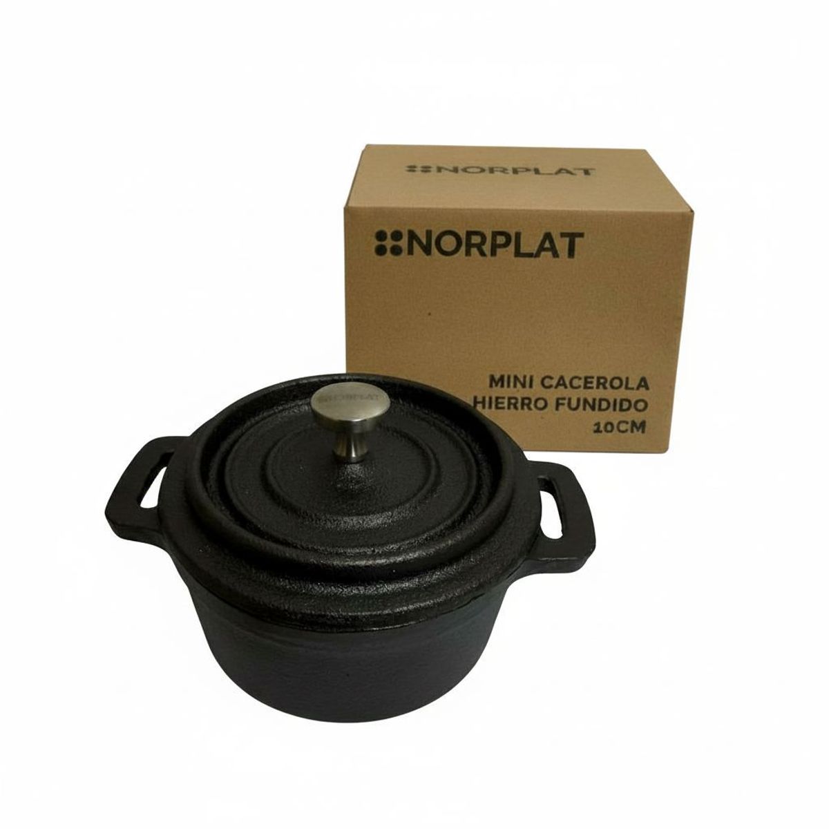 NORPLAT - Mini Olla Cacerola Hierro Fierro Fundido Induccion - Norplat
