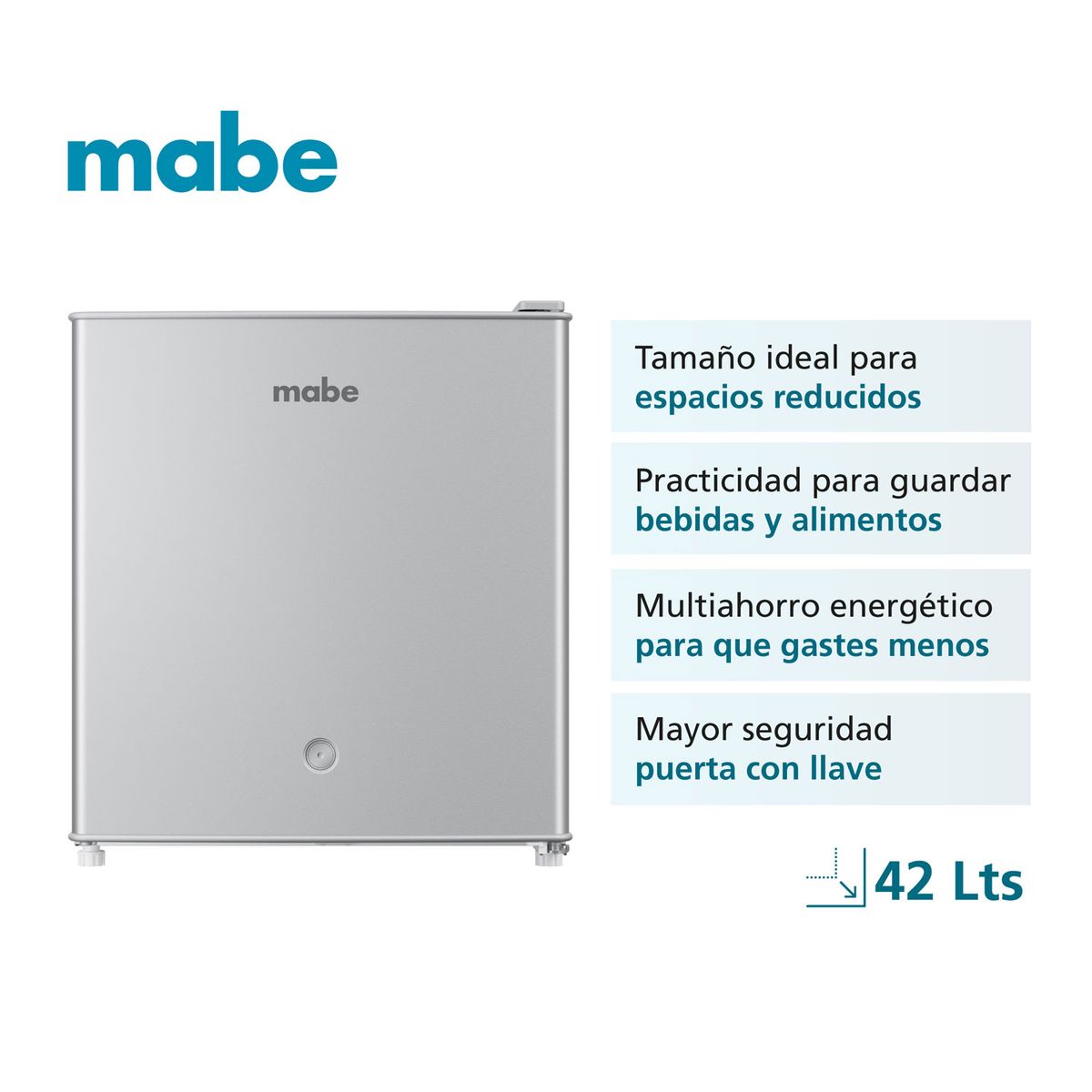 Frigobar 42 L Brutos Inoxidable Mabe RMF02LRX1, marca MABE - Foto 2