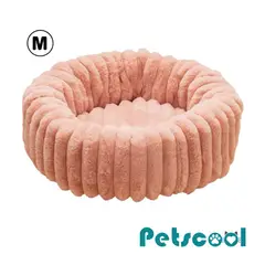 KIDSCOOL - Cama Nido Donut Mascotas M Rosa 60 cm Antiansiedad Perro y Gato
