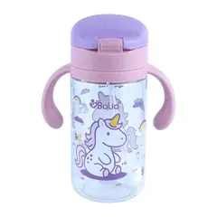 GENERICO - Botella Antiderrame Con Bombilla Balia Rosa Unicornio BELUG