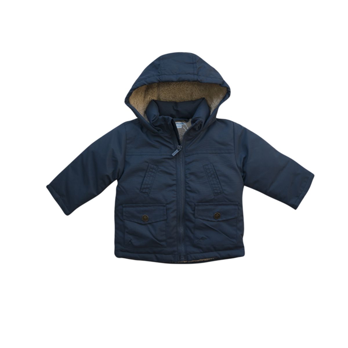 PUMUCKI - Parka Impermeable Forrada Azul Niño