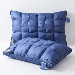 GENERICO - ALMOHADA AZUL DE LUJO 70x50 Cm Pack De 2 IDEAL PARA DORMITORIO SUAVE Y COMODA TFI