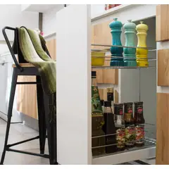 CASACHIC - Cesta extraible angosta o especiero de 200 mm ANTRACITA,
