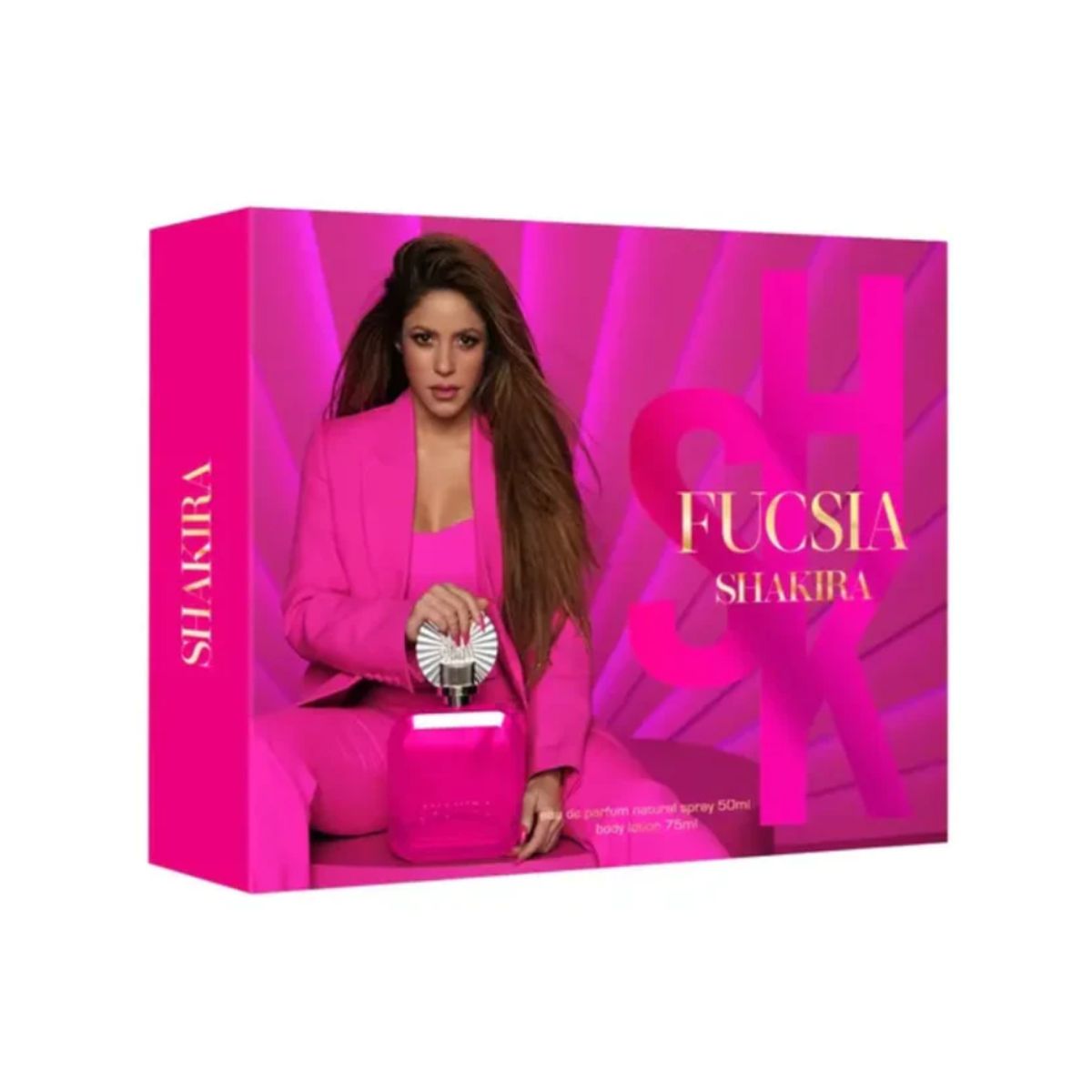 SHAKIRA - Set Perfume Shakira Fucsia EDP 80 ml + Body Lotion 75 ml