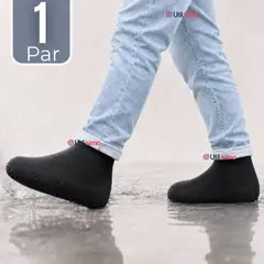 UTILISIMO - Fundas Cubre Zapatos Negro Impermeable Surtidas Silicona Antideslizante 1 Par