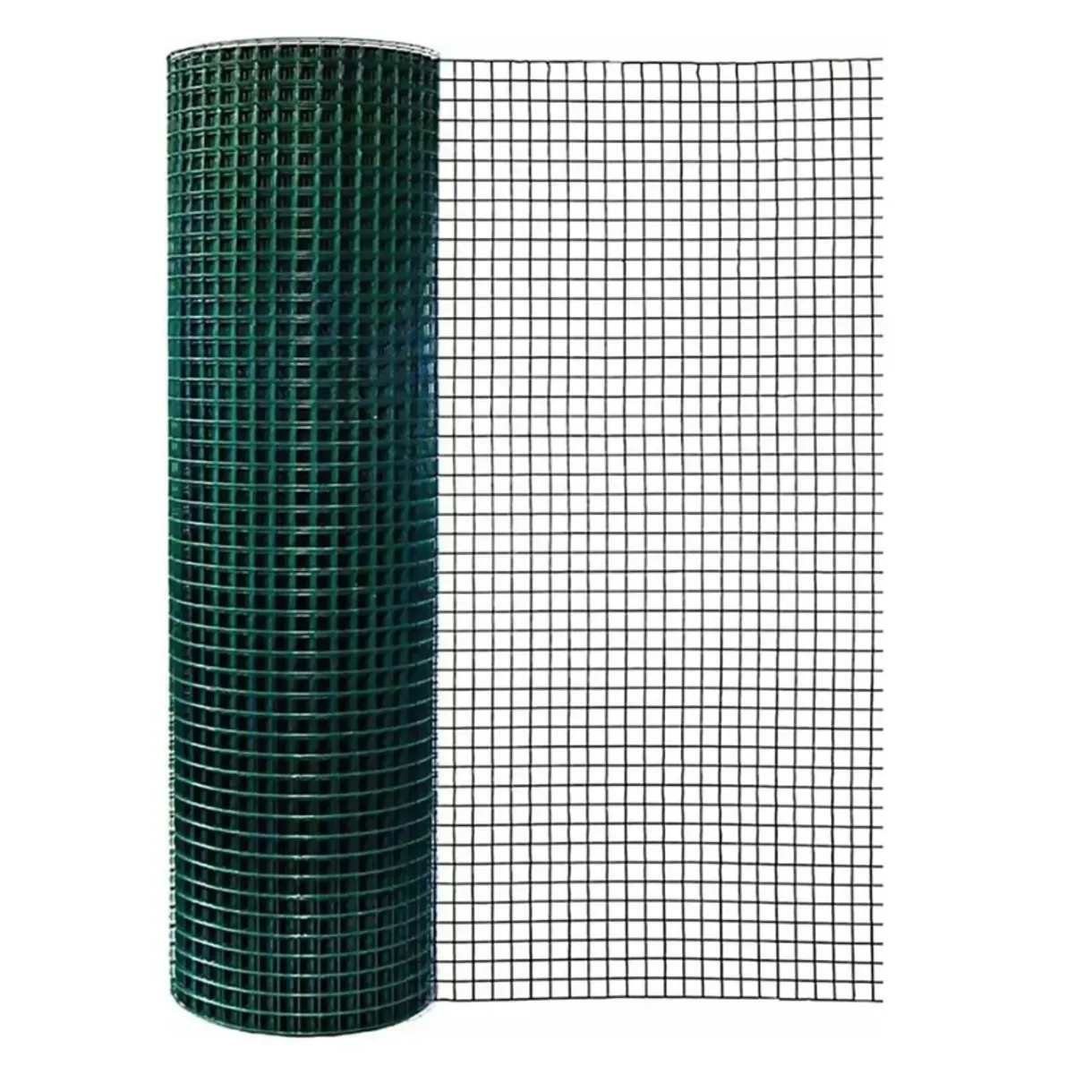 GENERICO - Malla Soldada Plastificada Verde 12 Alto 90cm X Largo 10mts