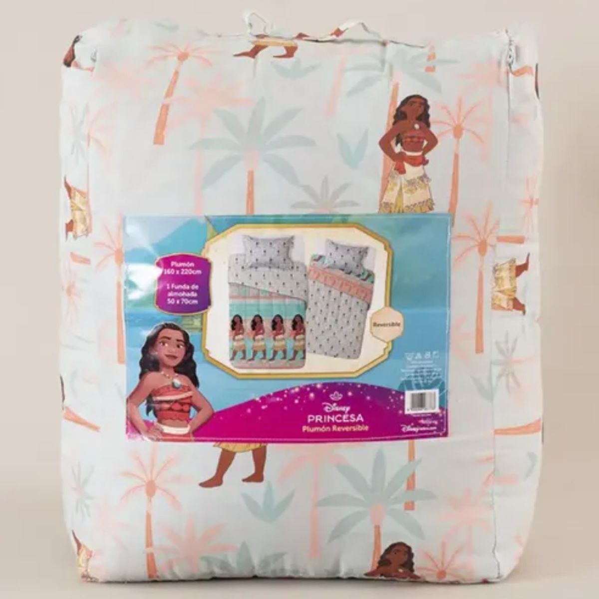 MASHINI - Plumón reversible Mashini Moana Palmera sngle apt para 1pl y 1.5 pl