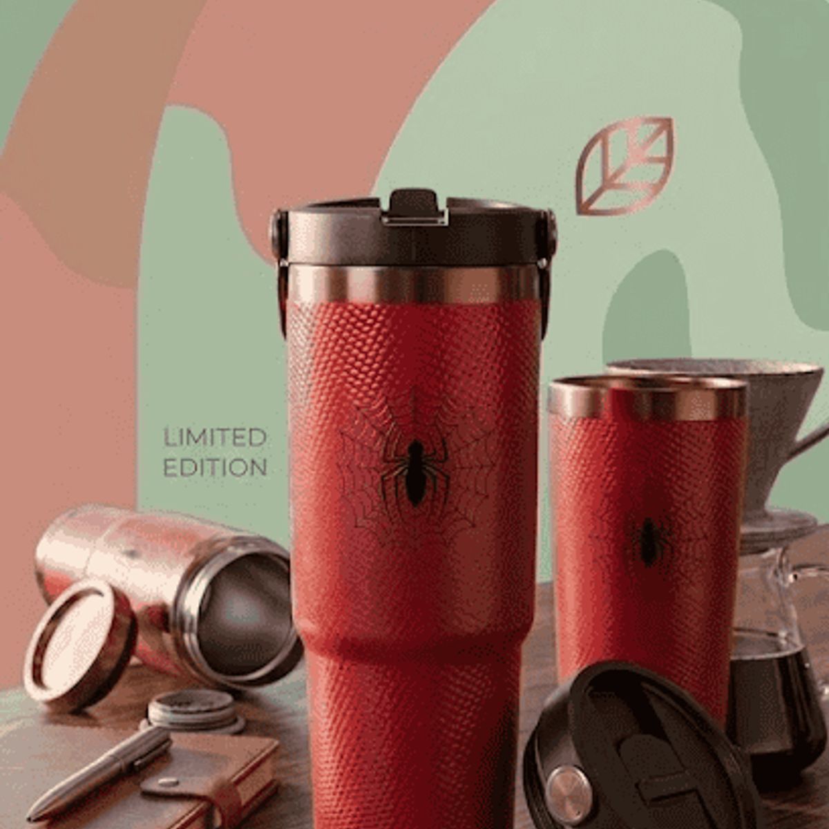 GENERICO - Termo Térmico Premium Spider 900ml  Mantiene Calor y Frío por Horas Acero Inoxidable Portátil para Café, Té y Viajes
