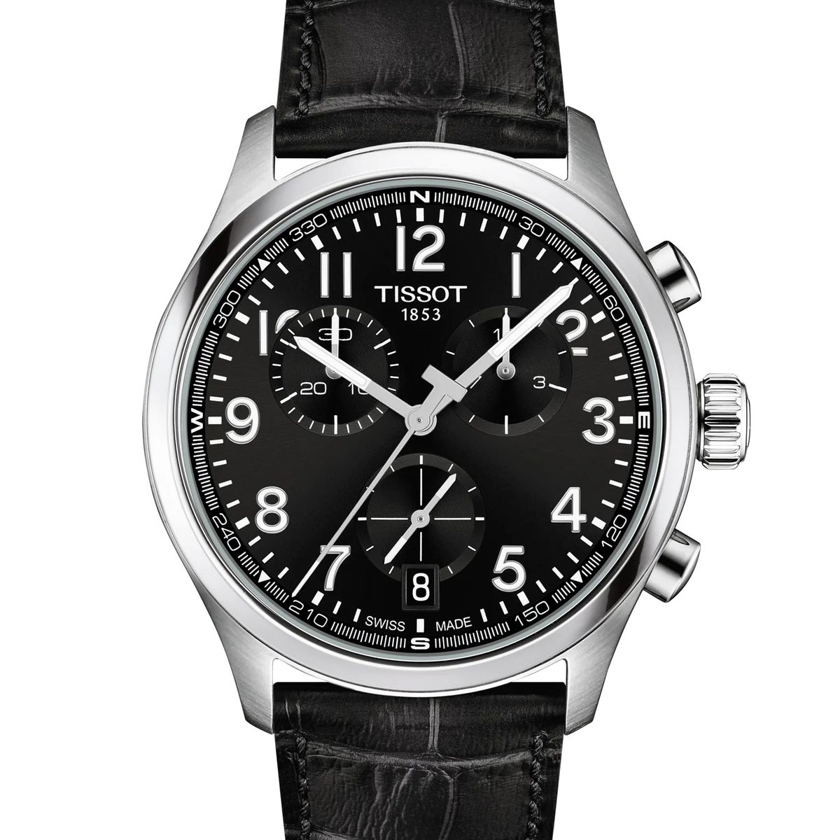 TISSOT - Reloj Tissot Chrono L 42mm Cuero Negro