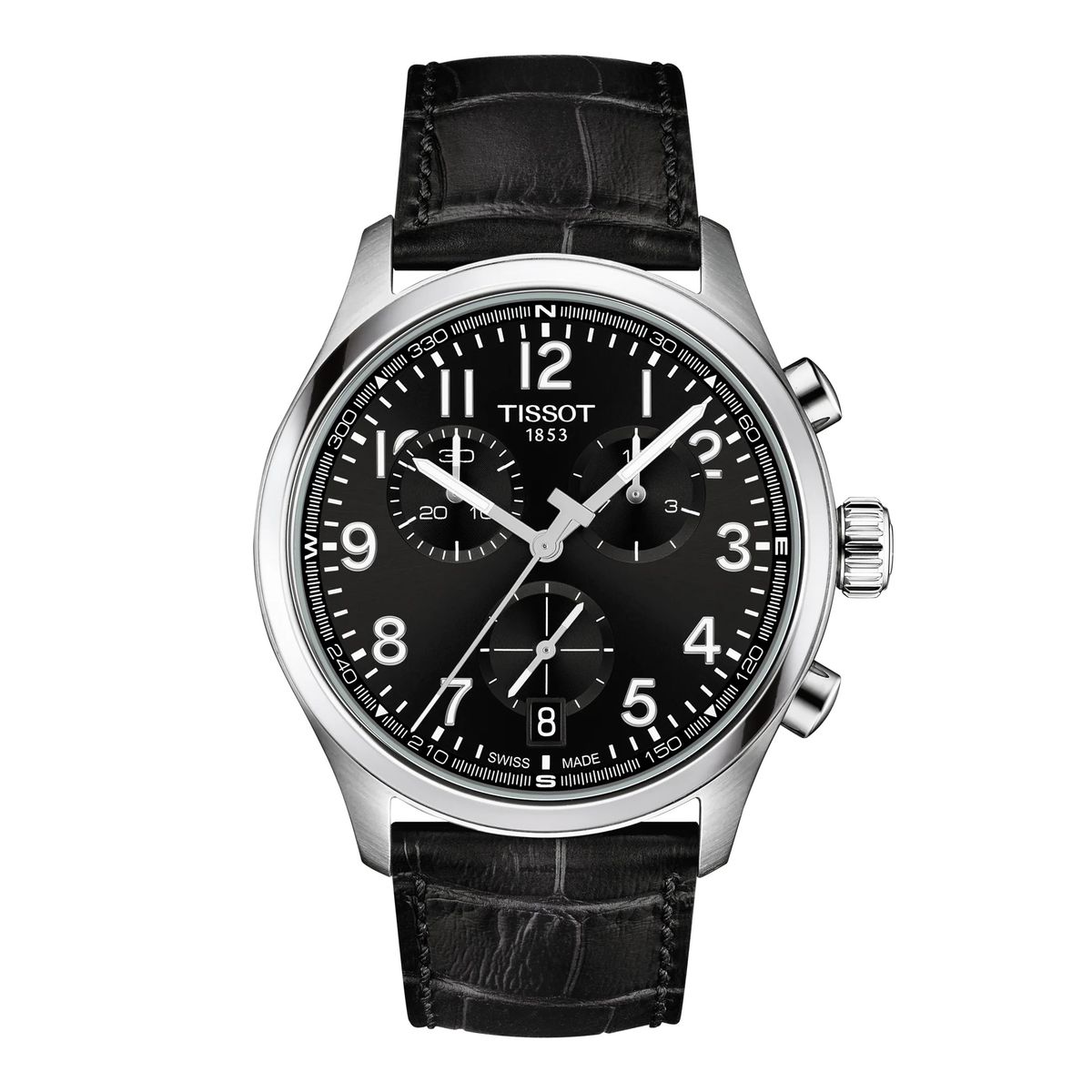 TISSOT - Reloj Tissot Chrono L 42mm Cuero Negro