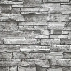 GENERICO - PAPEL MURAL AUTOADHESIVO PIEDRA GRIS 1090 – PACK 3 ROLLOS 18m2