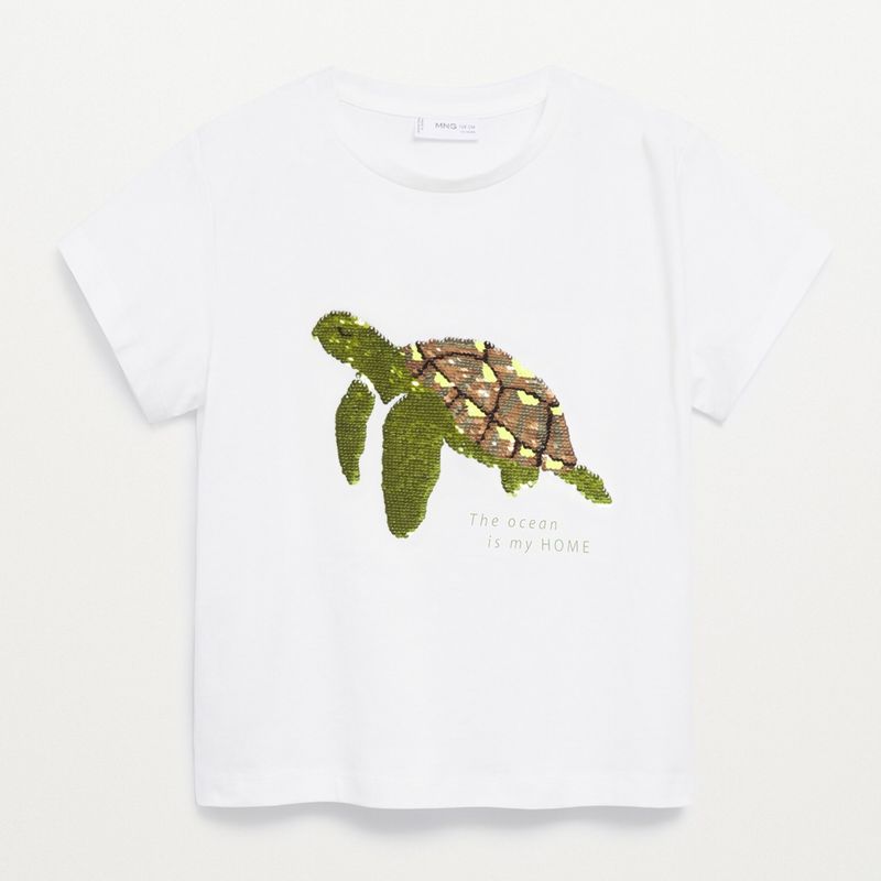 MANGO KIDS - Camiseta Lentejuelas Reversibles Niña
