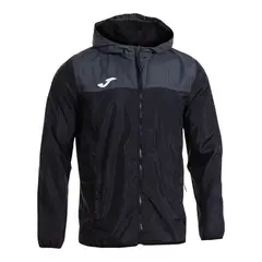 JOMA - Chubasquero Deportivo Hombre Combi Negro Gris